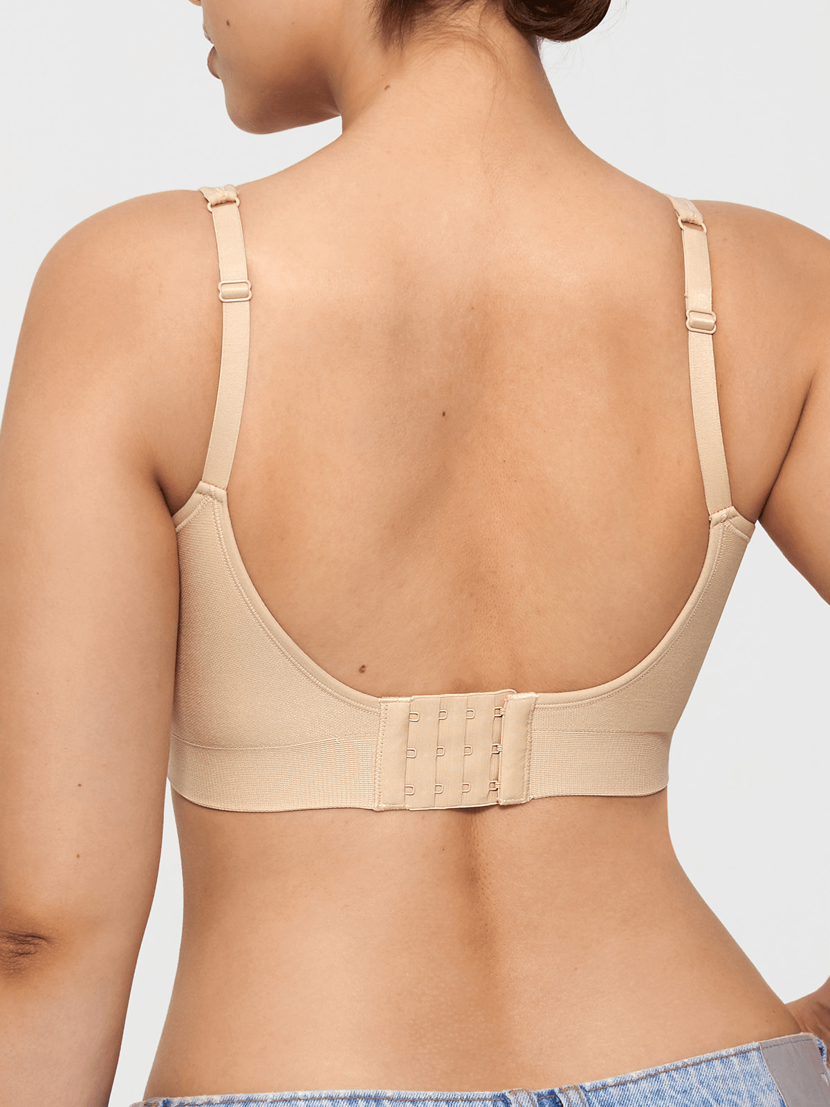 Seamless Adjustable Wide-Strap Underwire-Free Smoothing Bra