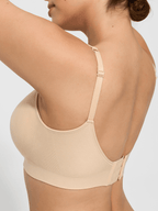 Seamless Adjustable Wide-Strap Underwire-Free Smoothing Bra