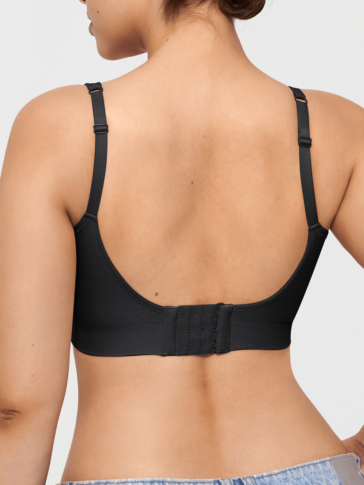 Seamless Adjustable Wide-Strap Underwire-Free Smoothing Bra