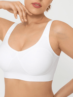 Seamless Adjustable Wide-Strap Underwire-Free Smoothing Bra