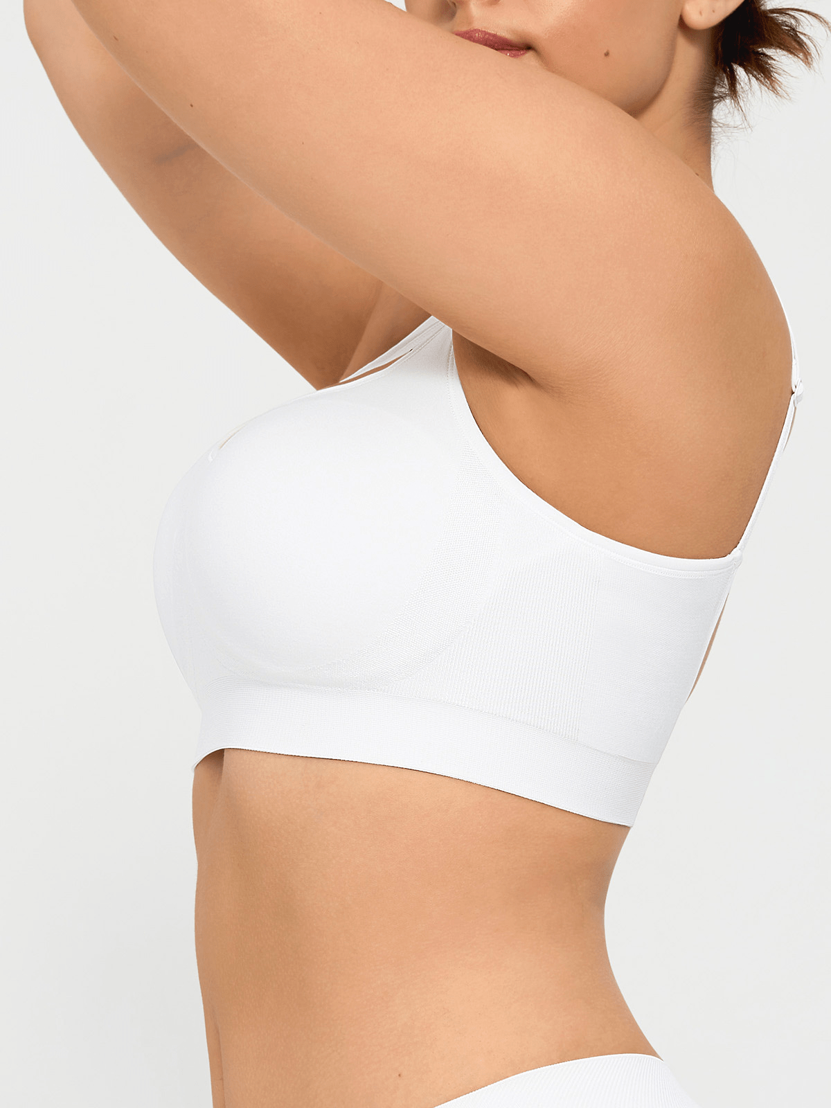 Seamless Adjustable Wide-Strap Underwire-Free Smoothing Bra