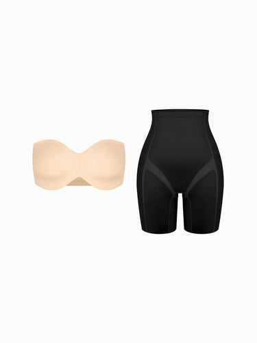 Seamless Push-Up Shapewear Bra Butt-Lifting Shorts Set