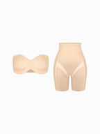 Seamless Push-Up Shapewear Bra Butt-Lifting Shorts Set