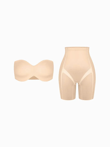 Seamless Push-Up Shapewear Bra Butt-Lifting Shorts Set