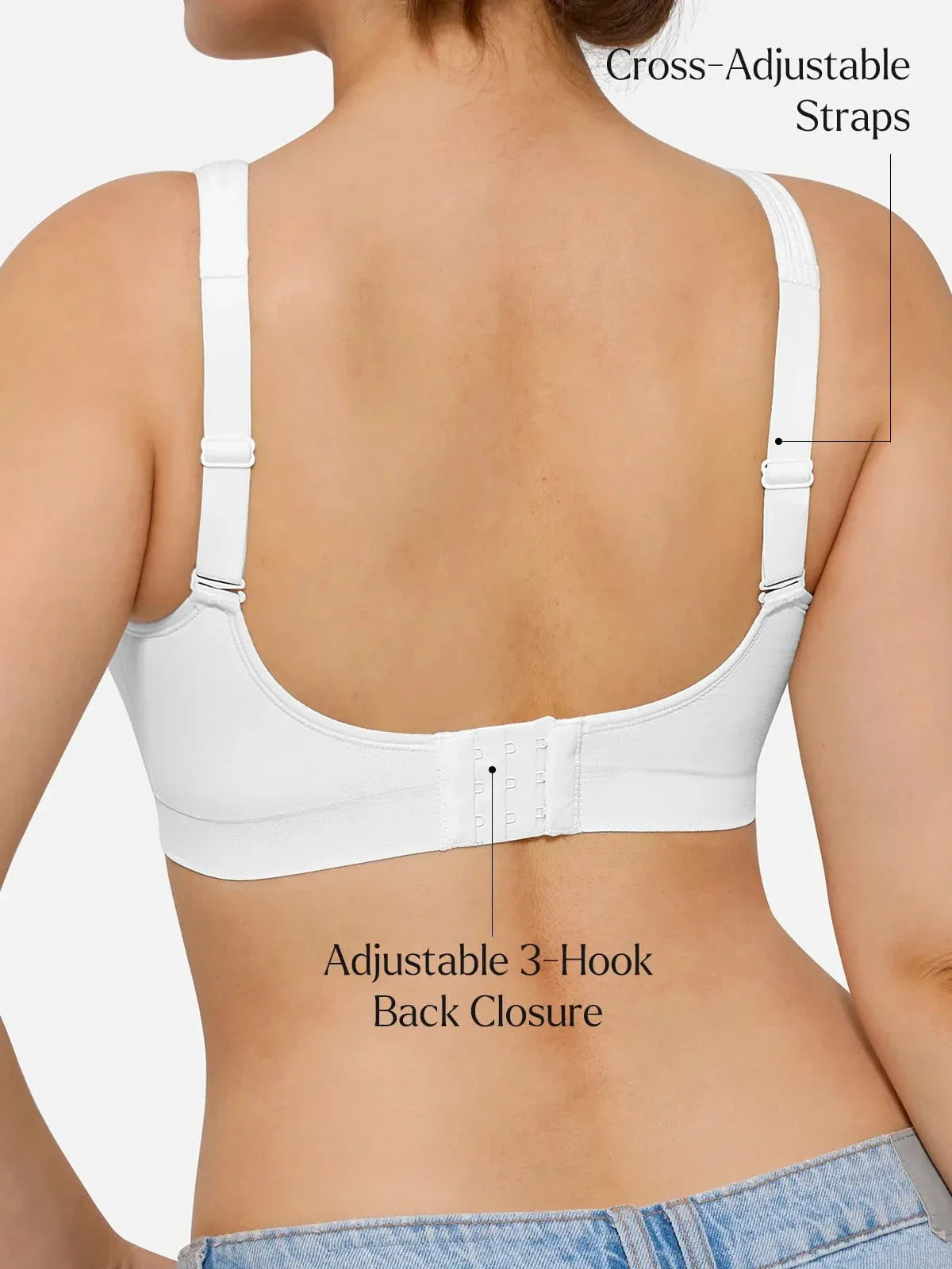 Seamless Wireless Adjustable Comfort Minimizer Support Bra