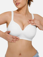 Seamless Wireless Adjustable Comfort Minimizer Support Bra