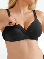 Seamless Wireless Adjustable Wide-Strap T-Shirt Bra