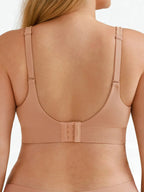 Seamless Wireless Adjustable Wide-Strap T-Shirt Bra