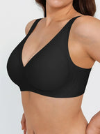 Seamless Wireless Jelly Comfort Plunge Bra