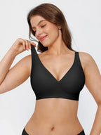 Seamless Wireless Jelly Comfort Plunge Bra