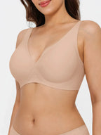 Seamless Wireless Jelly Comfort Plunge Bra