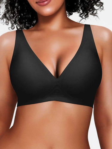 Seamless Wireless Jelly Comfort Plunge Bra