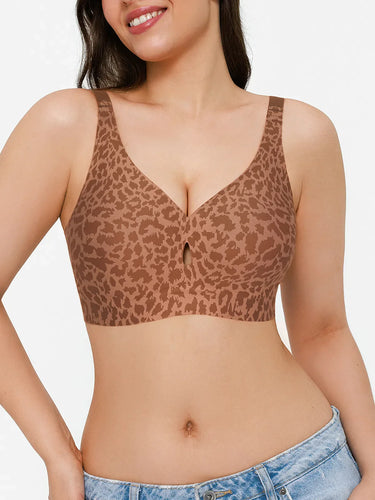 Seamless Wireless Jelly Contour Minimizer Support Bra