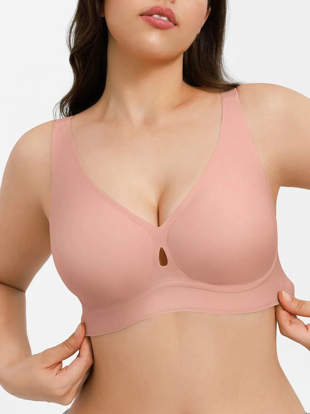 Seamless Wireless Jelly Contour Minimizer Support Bra