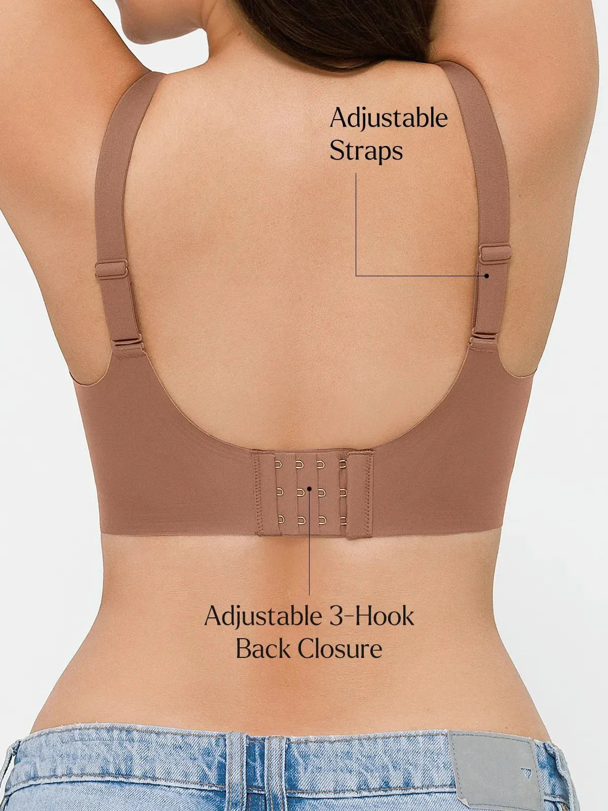 Seamless Wireless Jelly Contour Minimizer Support Bra