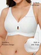 Seamless Wireless Jelly Contour Minimizer Support Bra