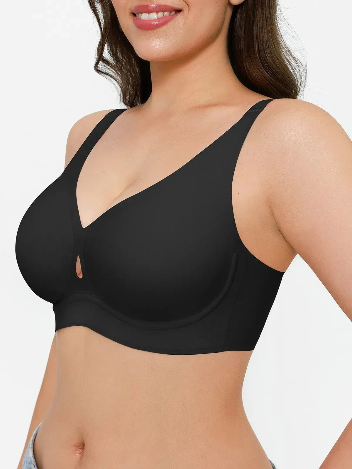 Seamless Wireless Jelly Contour Minimizer Support Bra