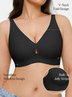 Seamless Wireless Jelly Contour Minimizer Support Bra