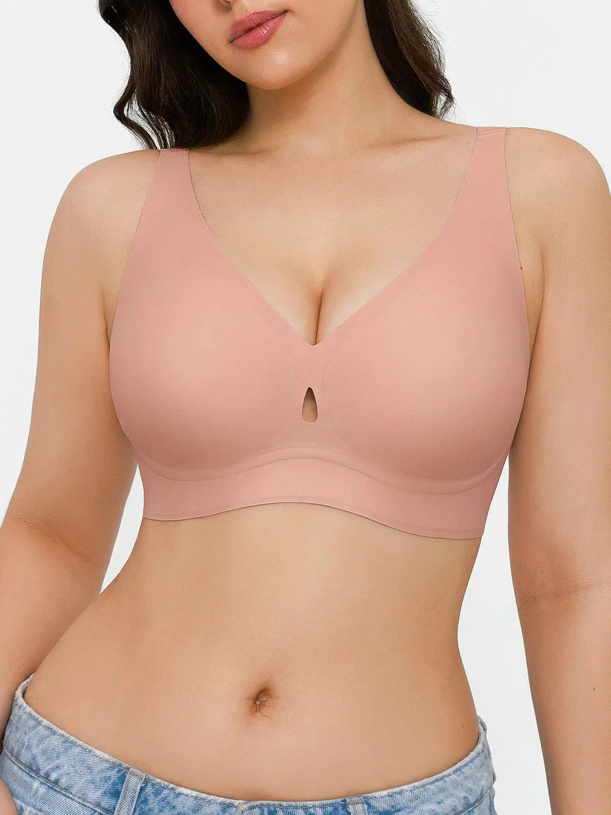 Seamless Wireless Jelly Contour Minimizer Support Bra