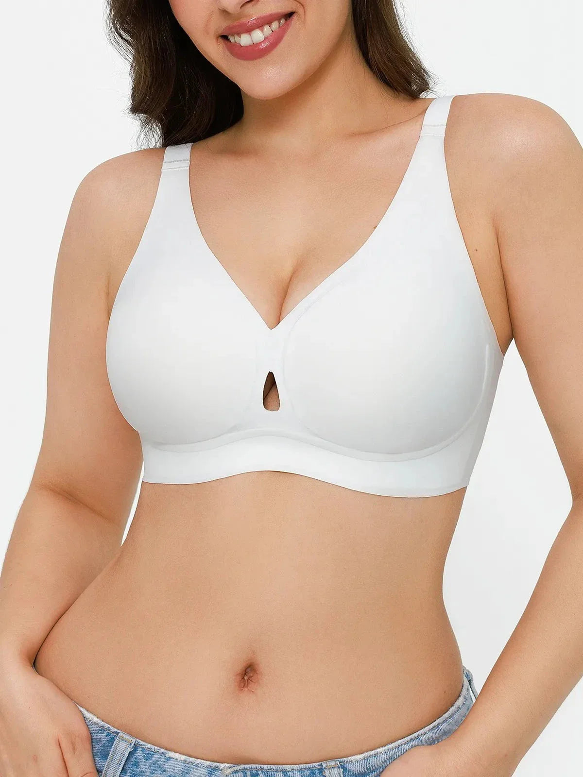 Seamless Wireless Jelly Contour Minimizer Support Bra