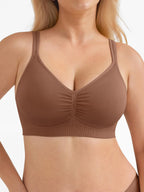 Seamless Wireless Wide-Strap Everyday Bra