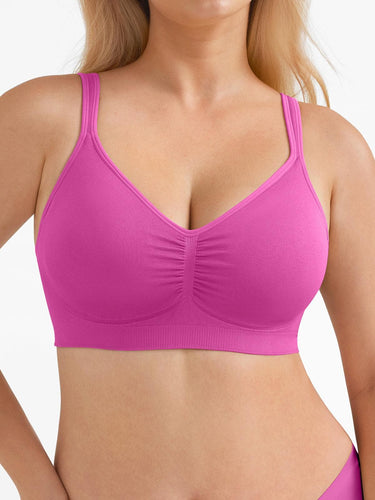 Seamless Wireless Wide-Strap Everyday Bra
