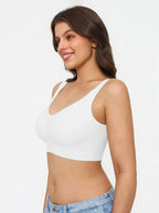 Wireless Wide Strap Everyday Supportive Push Up Comfort Bra