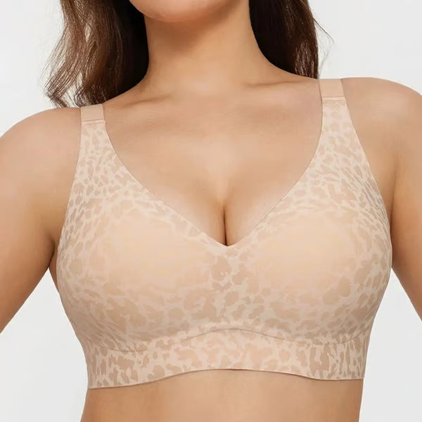 Thandi™ Super Firming Leopard Print Jelly Bra | Women Wire free Bras No More Sagging Breas Just All-Day Comfortts